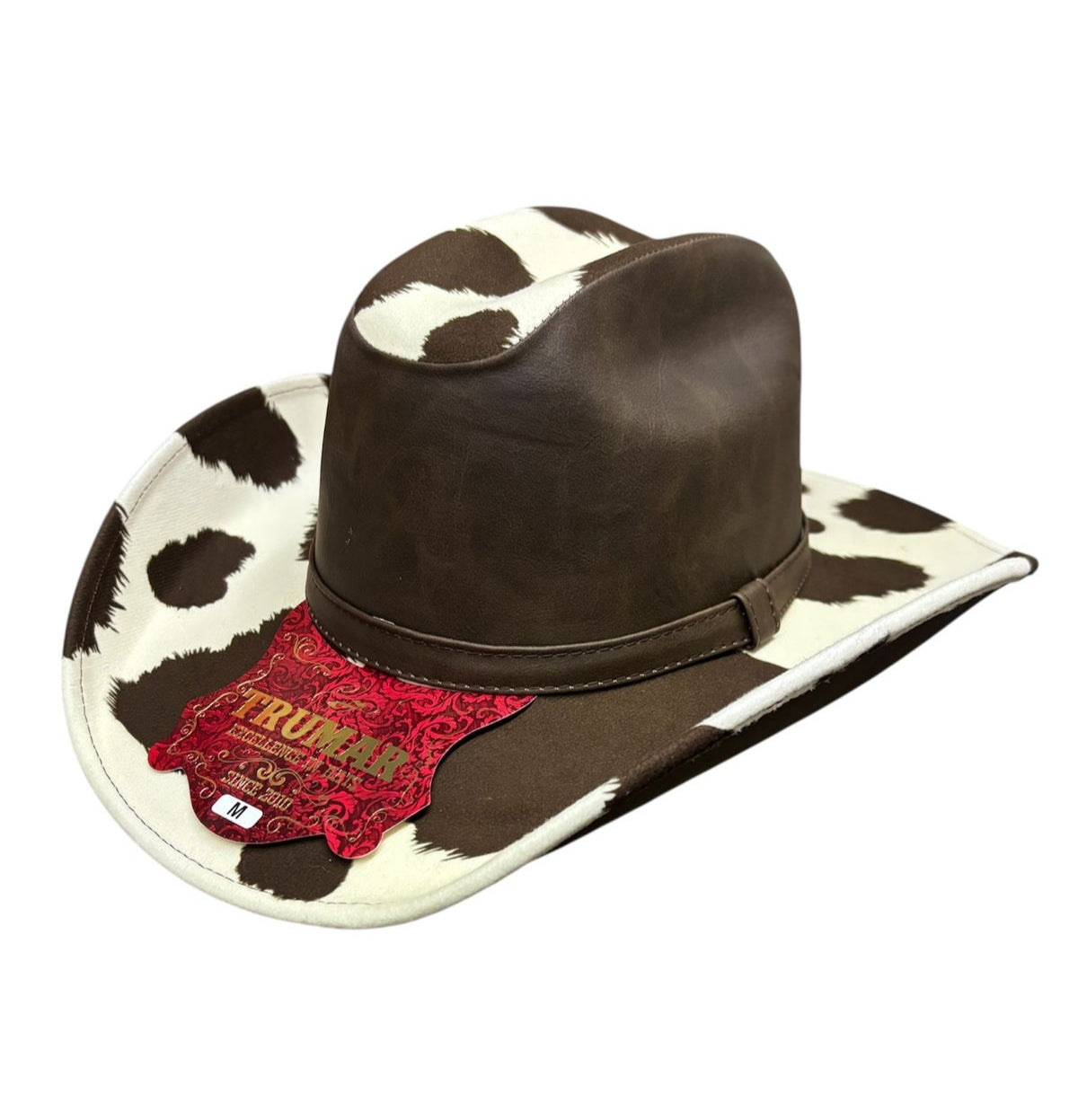 Sombrero Vaquero Modelo Estampado Vaca Vinipiel Trumar Hats