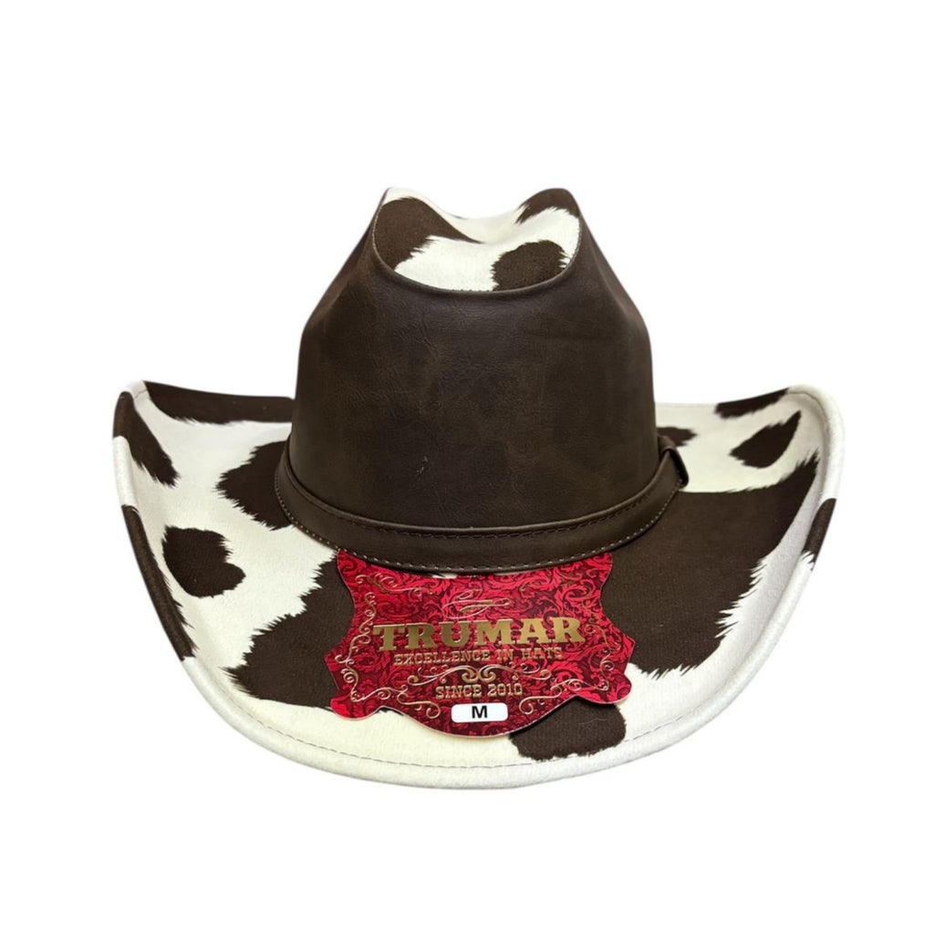 Sombrero Vaquero Modelo Estampado Vaca Vinipiel Trumar Hats