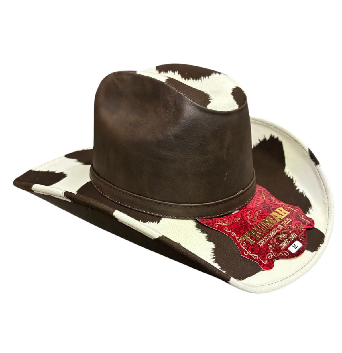 Sombrero Vaquero Modelo Estampado Vaca Vinipiel Trumar Hats