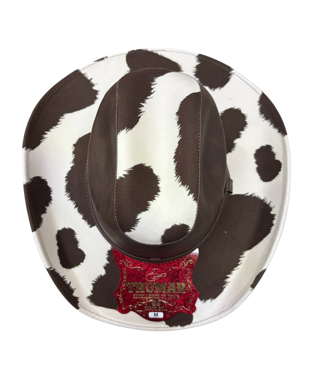Sombrero Vaquero Modelo Estampado Vaca Vinipiel Trumar Hats