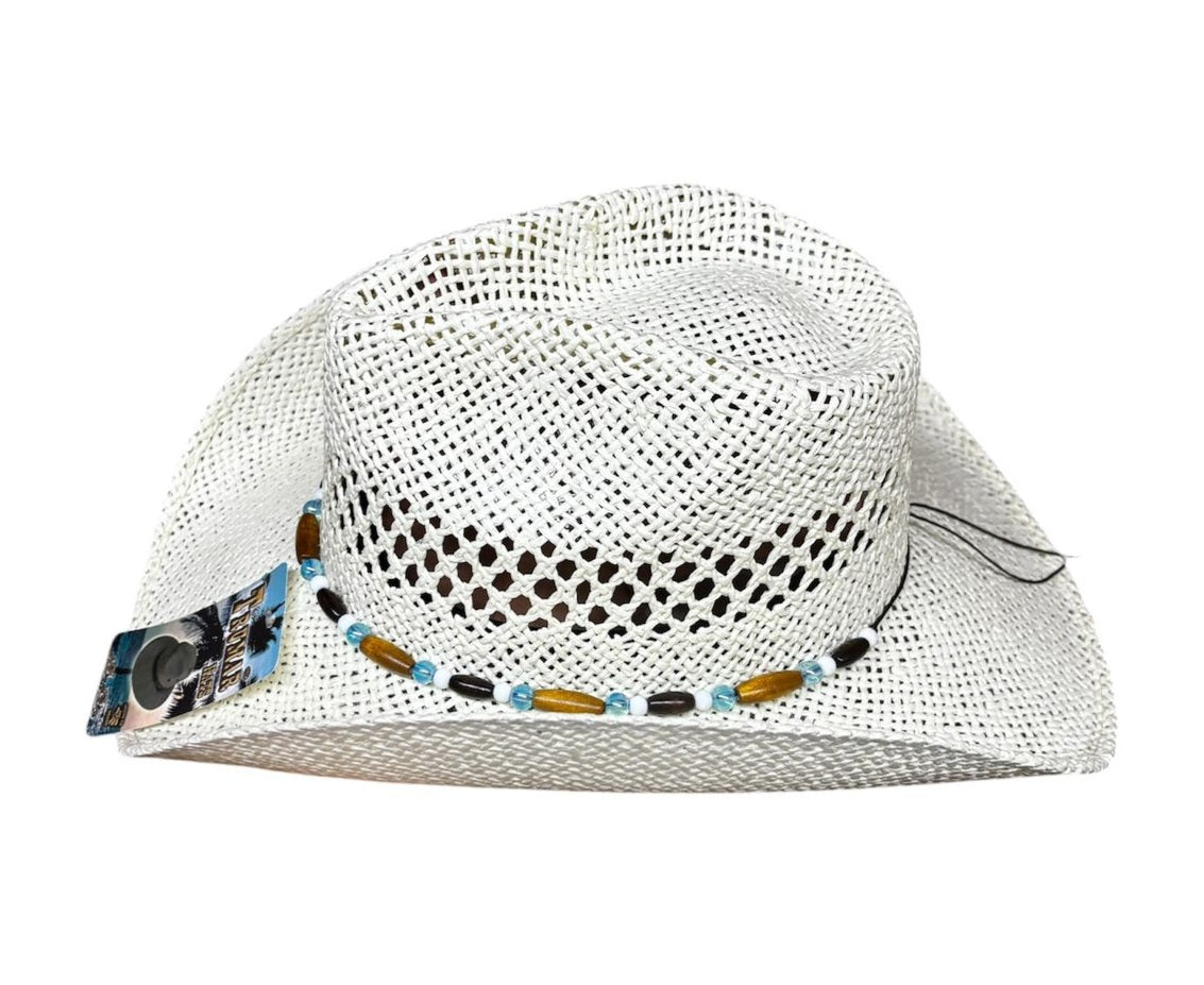 Sombrero Para Playa Twister color beige Toquilla color mixto